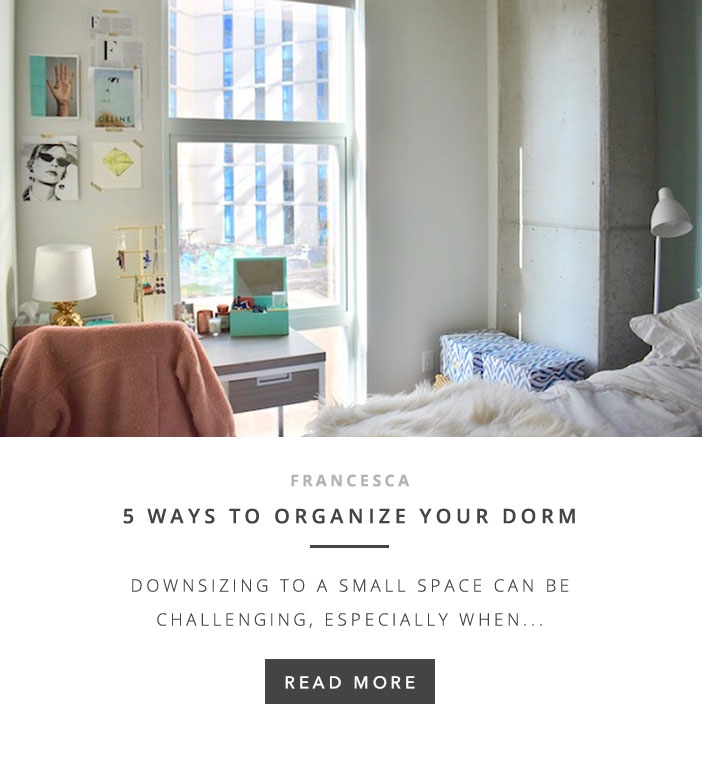 5 Ways To Organize Your Dorm