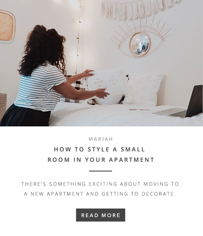 How To Style A Small Room In Your Apartment