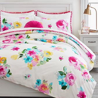 Bright Bouquet Duvet Cover and Sham