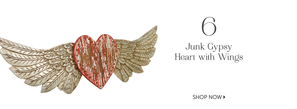 Junk Gypsy Heart with Wings