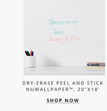 Dry-Erase Peel and Stick Wallpaper
