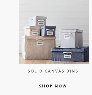 Solid Canvas Bins