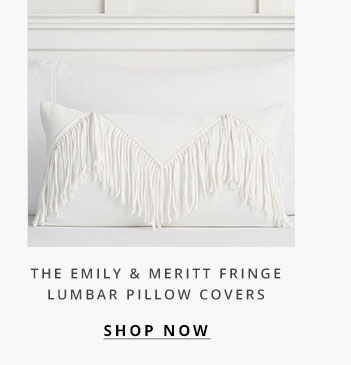 Emily + Meritt Fringe Lumbar Pillow