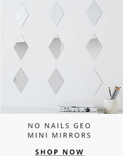 No Nails Geo Mini Mirrors