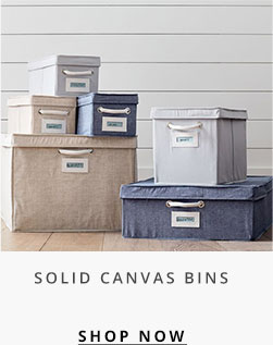 Solid Canvas Bins