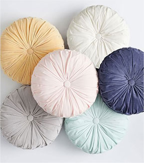 shop velvet pleated pillow