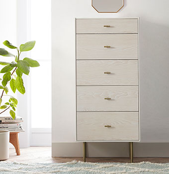shop modernist 4-drawer dresser