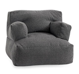 Tweed Charcoal Eco Lounger