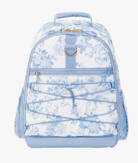Front-facing image of Gear-Up Adaptive Backpack in LoveShackFancy print.