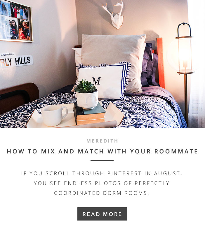 How To Mix-and-Match With Your Roommate