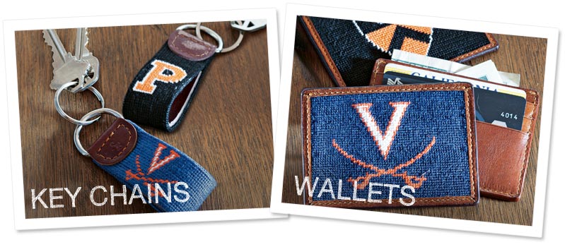 Collegiate Keychains and Wallets