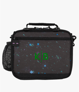 Front-facing image of Gear-Up Adaptive Lunch in Minecraft&trade; The End&trade; Glow print.