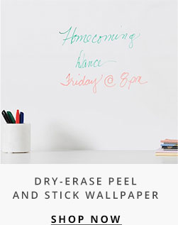 Dry-Erase Peel and Stick Wallpaper