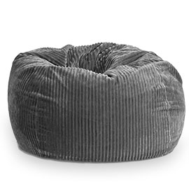 Chamois Charcoal Bean Bag Chair