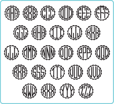 Monogram Style 387 Complete List