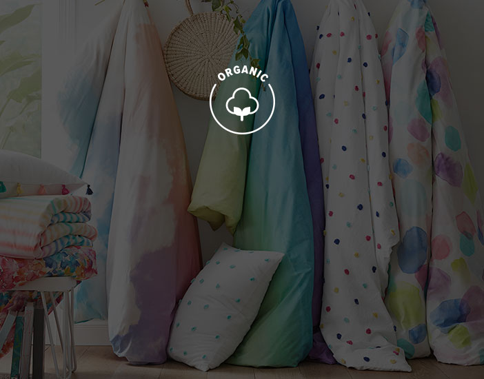 keeping our planet healthy and our farmers safe with organic cotton. Get a healthier night's sleep with bedding made from 100% pure organic cotton.